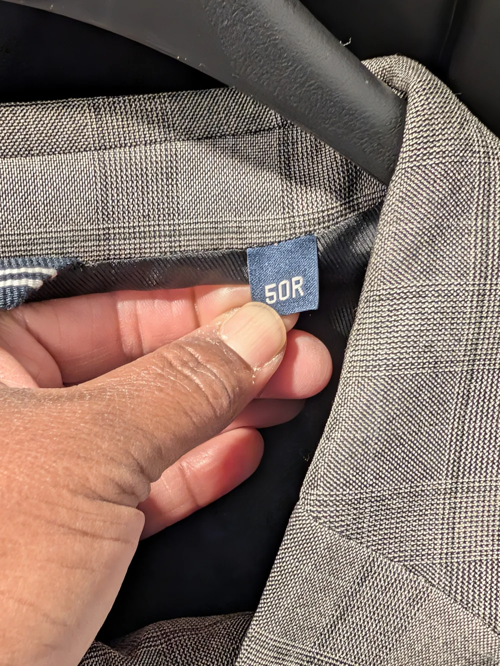 Nautica Light Gray Windowpane Suit Jacket & Pants